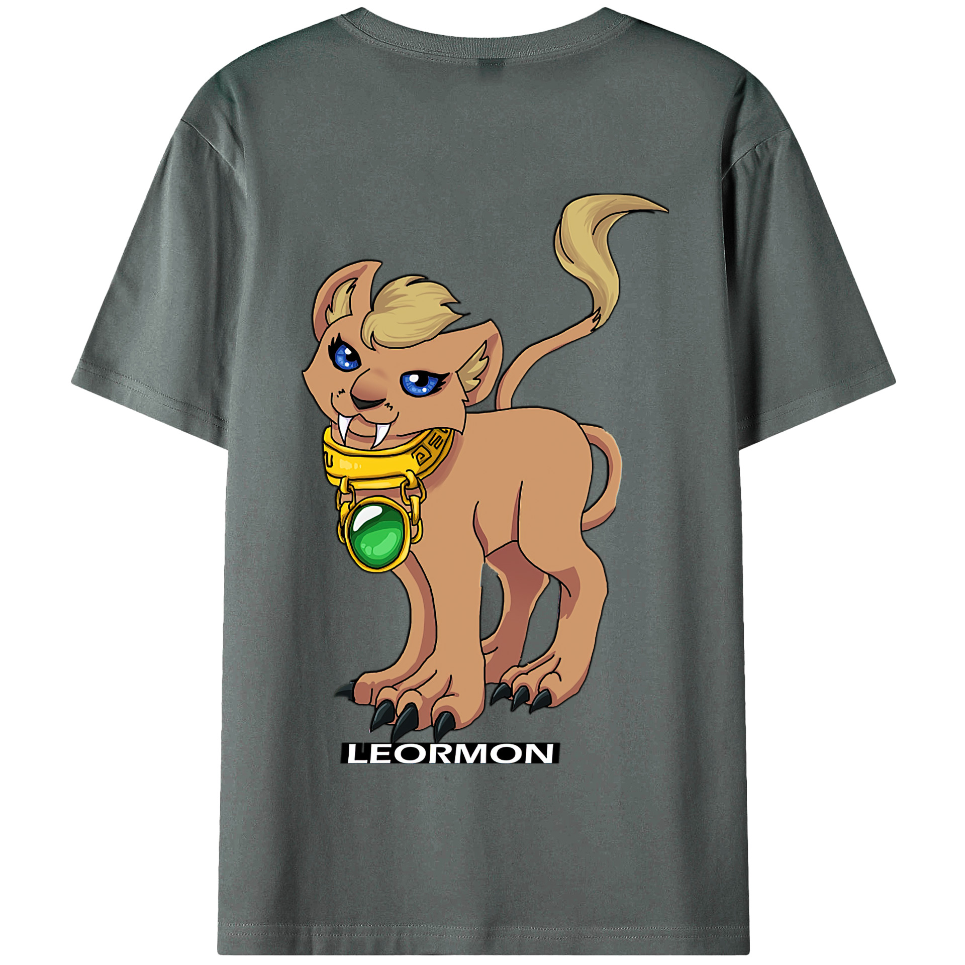 （画像用） Digimon デジタルモンスター/デジモン 綿100％半袖Tシャツ（背面プリント）
